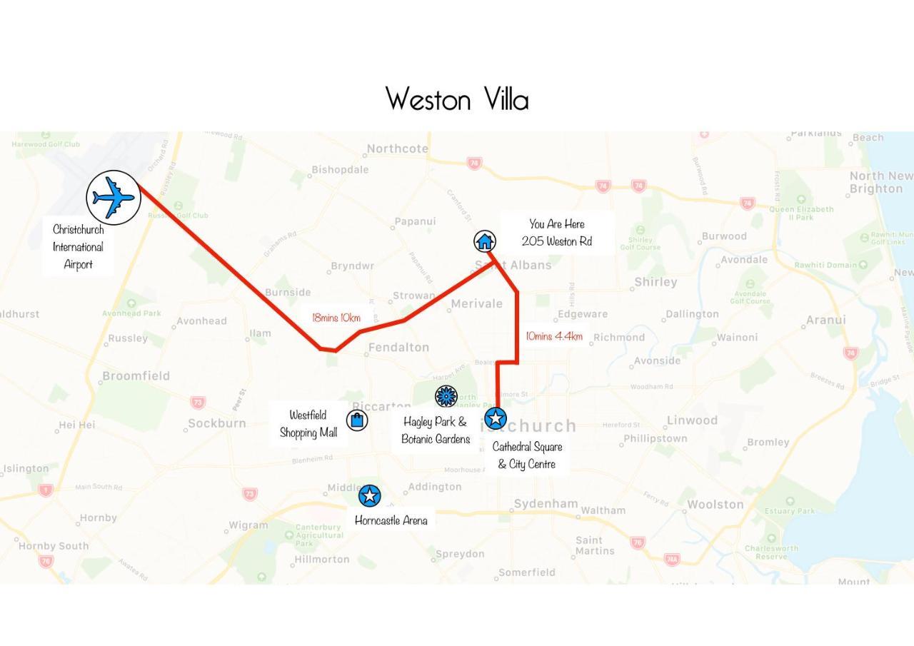 Weston Villa - Spacious & Family Friendly - Bookahome كريستتشيرش المظهر الخارجي الصورة
